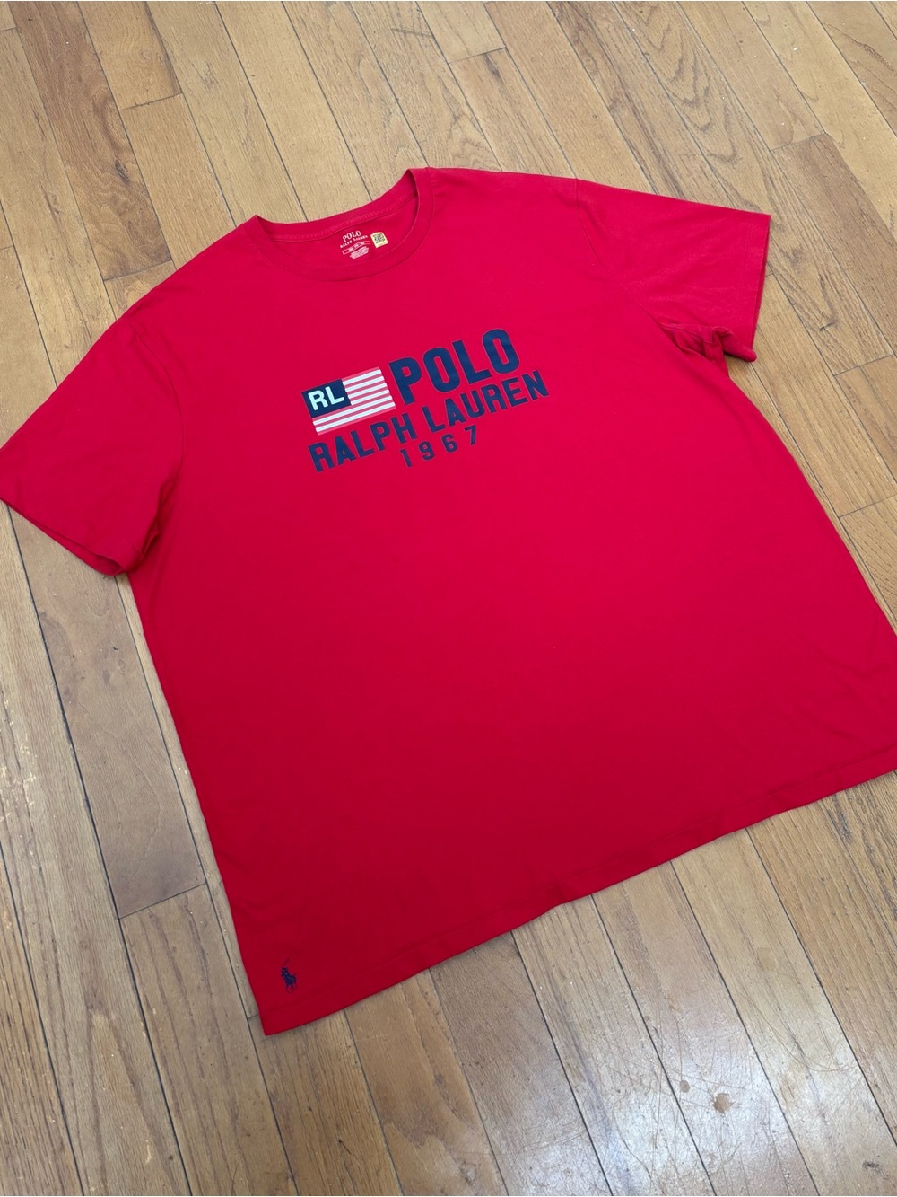 Polo by Ralph Lauren Red Graphic Logo Tee 3XB - Picture 2 of 6